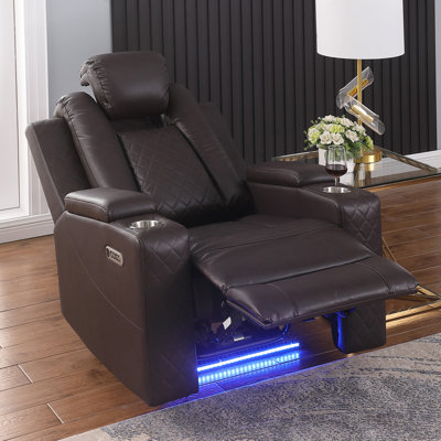 Tiertza Electric Power Recliner With Adjustable Headrest & Storage