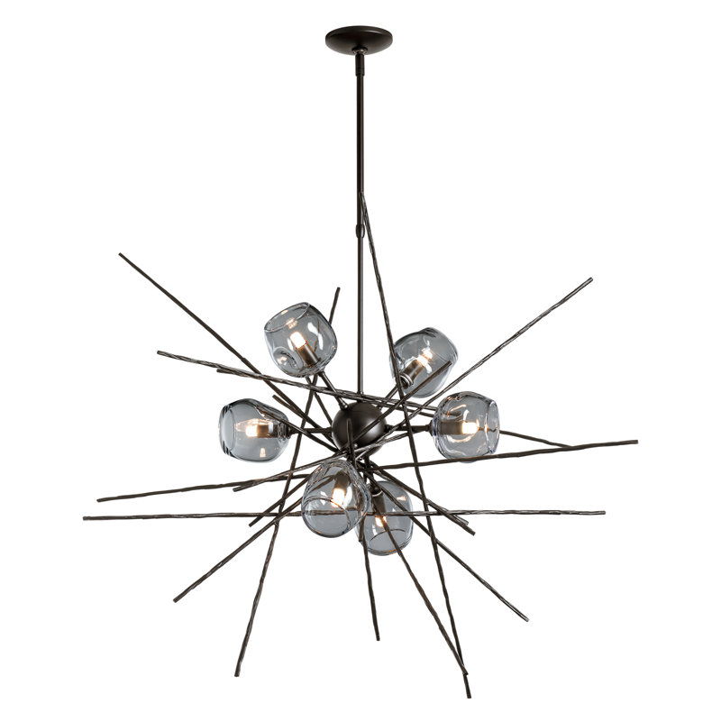 Griffin 6 - Light Chandelier, 56.6" H x 39.2" W x 38.8" D, Oil Rubbed Bronze, Thumbprint Cool