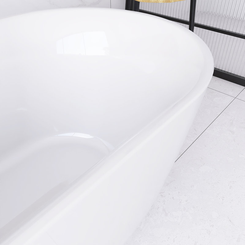 67'' x 31'' Freestanding Soaking Acrylic Bathtub
