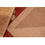 Tapis beige / rouge en laine noué à la main à motif géométrique 8 pi x 9 pi 11 po Baccio