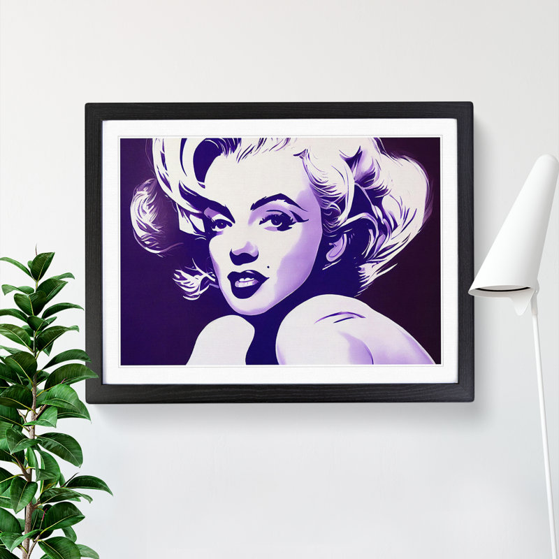 Beautiful Marilyn Monroe Vol.2 - Single Picture Frame Print, Black Framed, 46cm H x 64cm W x 2cm D