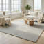 Tapis d'intérieur décontracté en laine naturelle fait à la main-360148689