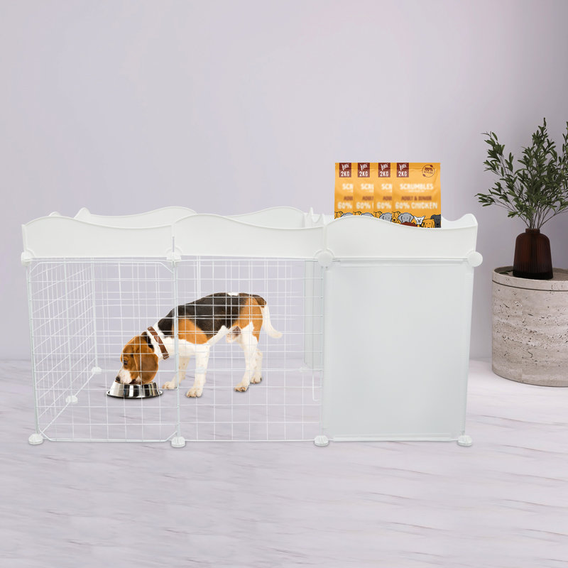 Clôture pour chien avec compartiment de rangement