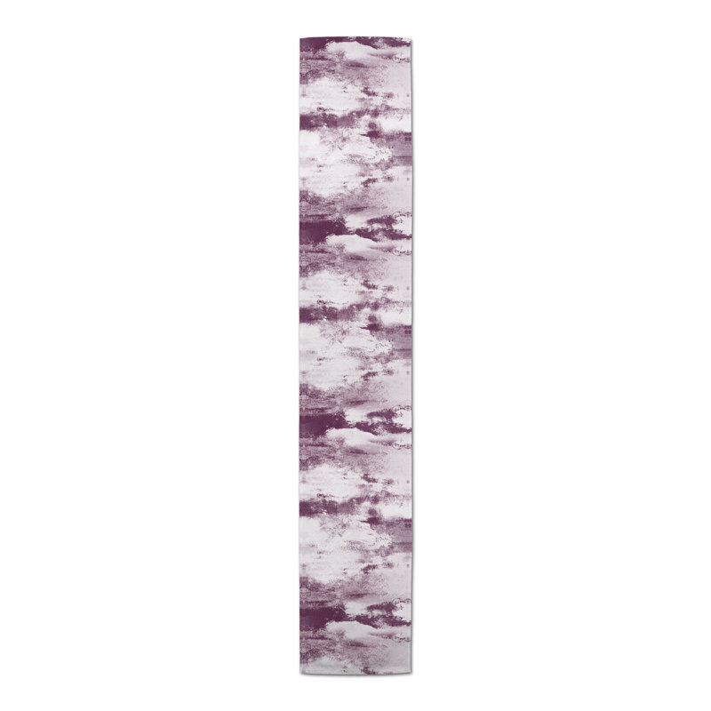 Askey Rectangle Polyester Table Runner, Purple, 72" x 16"