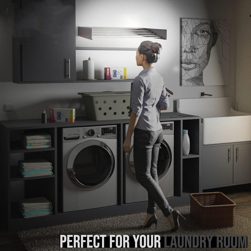 Séchoir à linge mural pliable, H 5,2 po x l 40 po x P 20 po, Noir