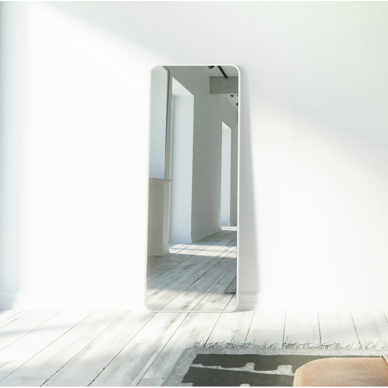 Modern & Contemporay Full Length Mirror, White