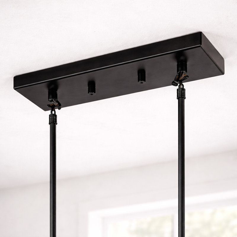 Lustre linéaire 5 lumières à cadre ouvert