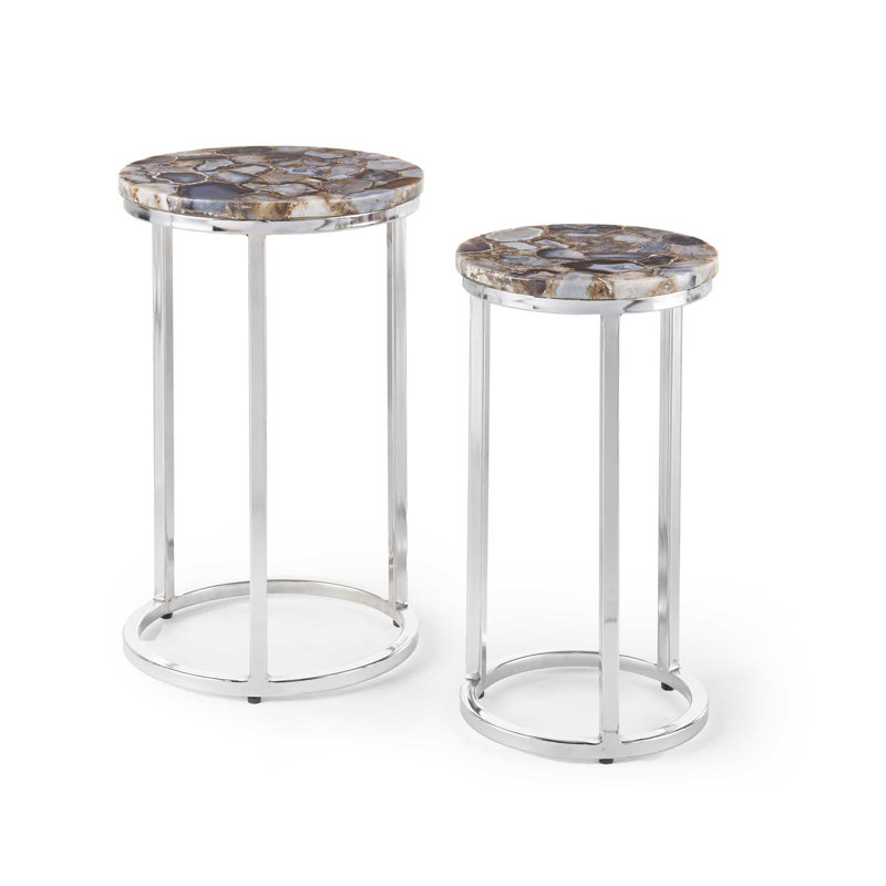 Onyx Agate Top Nesting Table