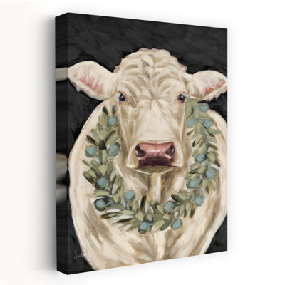 Vache contemporaine fantaisiste élégamment ornée