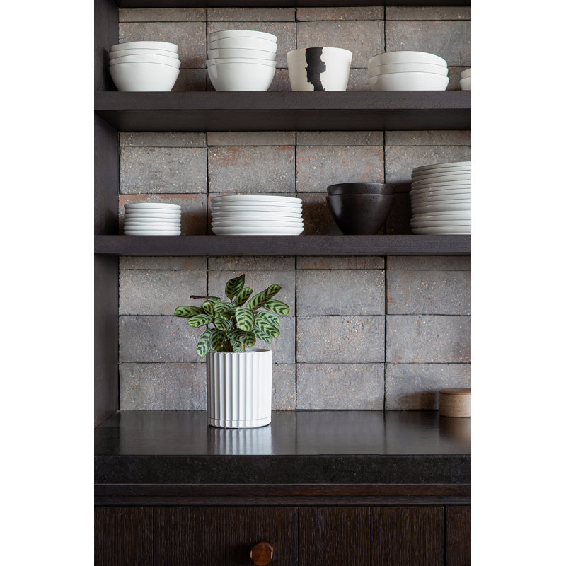 Pot à fleurs 6 "Veradek Demi Series, Blanc, 1