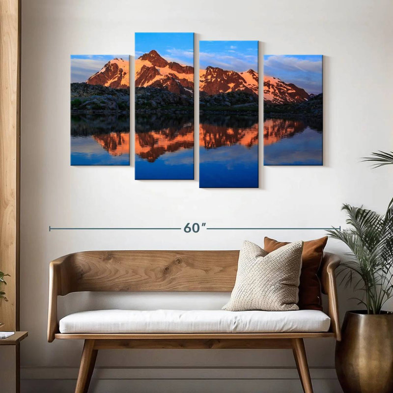 Alvord Mt. Shuksan Sunshine Glow, H 32 po x l 52 po