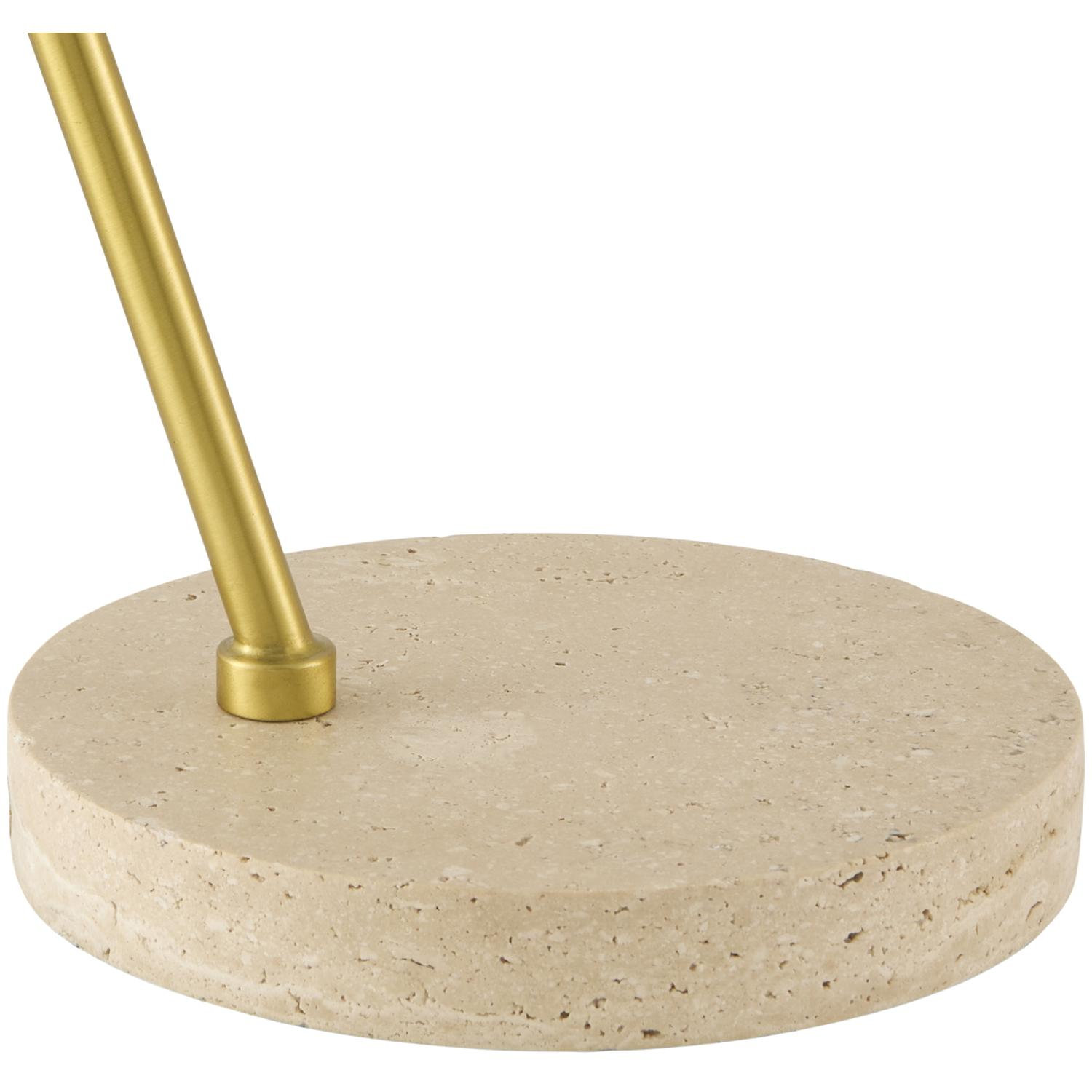 Table Lamp, Brown, Beige