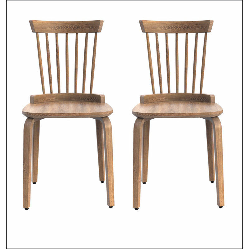 Solid Wood Slat Back Windsor Chair