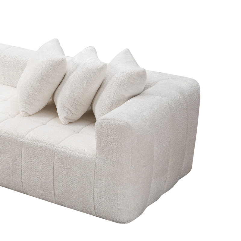 Canapé modulaire 107,9 po Cloud, Blanc