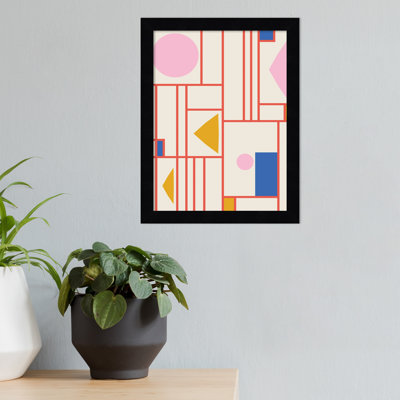 «Framed Shapes» par Beth Vassalo, reproduction d'art encadrée