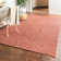 Everyday Solid Machine Woven / Power Loomed Performance Rust Red Rug