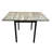 Cob Solid Wood Top Metal Base Dining Table