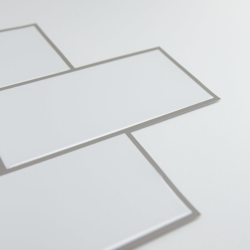 3'' W x 6.5'' L Resin Peel and Stick Subway Tile