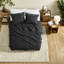 Ensembles de literie noir Farmhouse, courtepointe en microfibre, lit simple TG