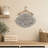 Gray Metal Sign Laundry Room Wall Decor with Brown Wood Hanger