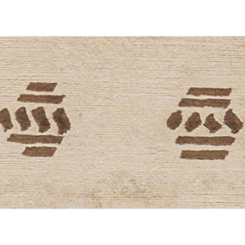 Hand-Knotted High-Quality Beige Area Rug