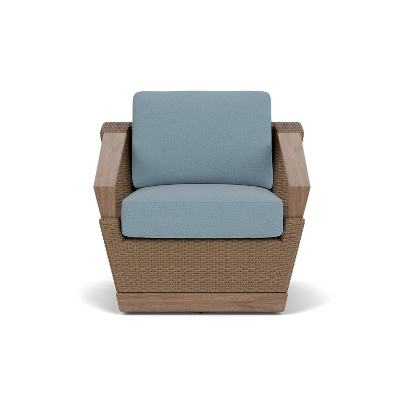 Outdoor Swivel Armchair, Unearth Mist