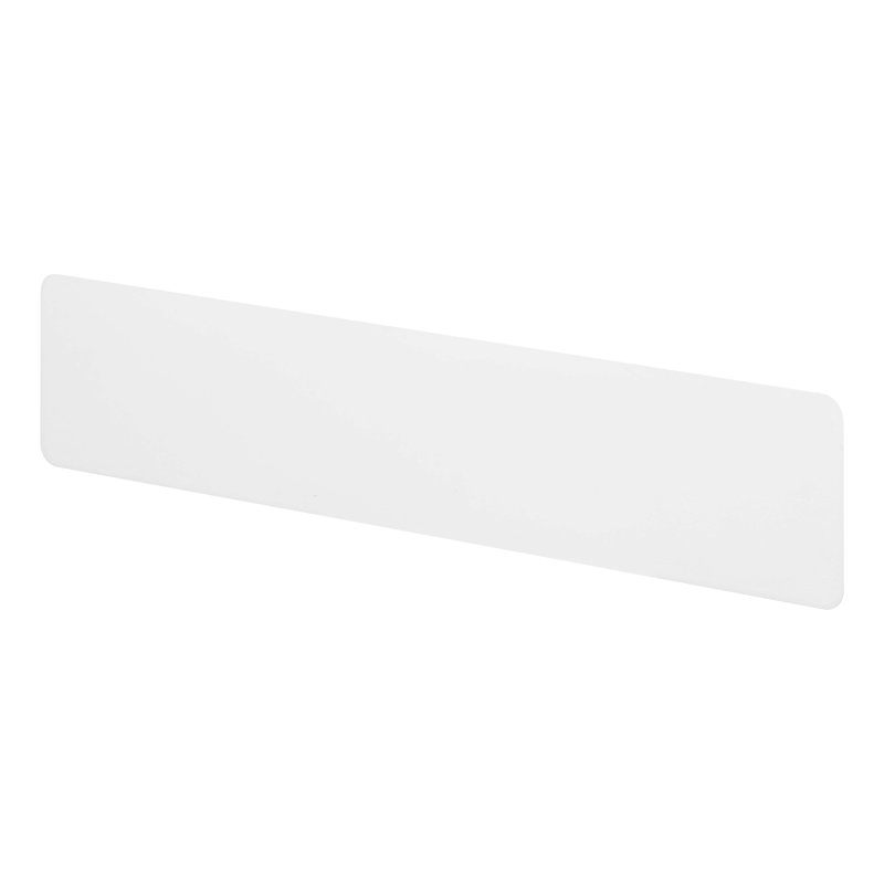 White Steel Wall-Mounted Magnetic Organizer with Hooks