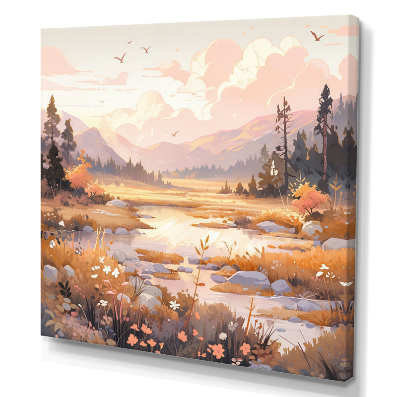 Sommet sérénité - paysages, impressions d'art mural, H 30 po x l 30 po x P 1 po, Toile tendue