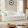 Zalma Transitional 83" Curved Back Slipcovered Sofa with Toss Pillows