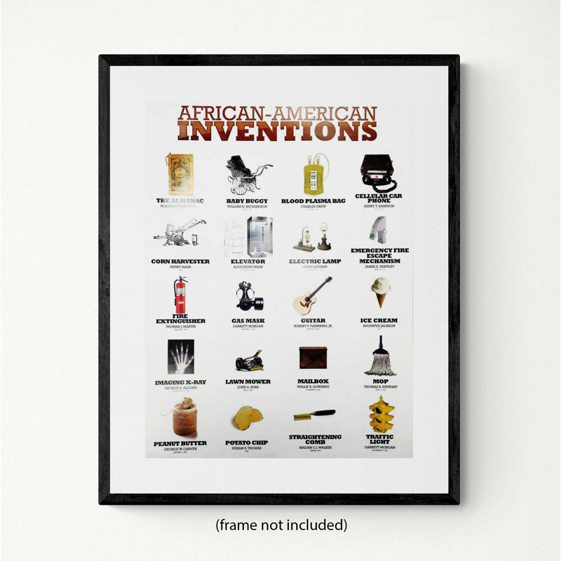 Tri-Seven Entertainment African American Inventions - Unframed Print On ...