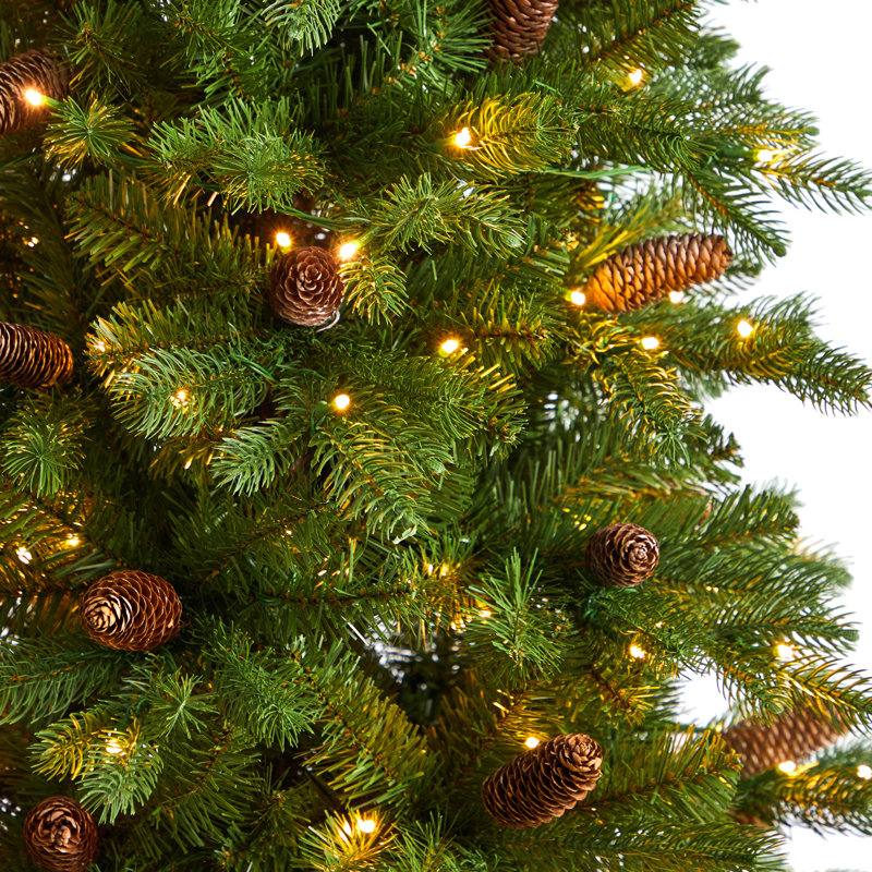 Lighted Artificial Fir Christmas Tree, 10' 