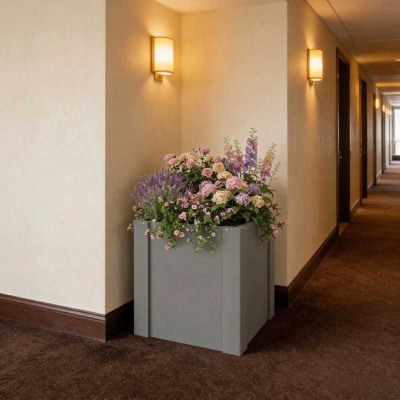 Balcony Planter Bed,Outdoor Planter Box,Elevated Garden Bed(Only Planter Box)