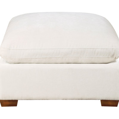 Transitional Rectangle In Upholstery, Quality Wood Base, Soft Fabric, For Comfortable Seating Contemporary Homes, 20.8h X 41.44w Upholstered Rectangular With Plump Full - Foam Cushion And Tapered