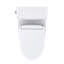TOTO Redington WASHLET+ S5 One-Piece Elongated 1.28 GPF Universal Height Toilet with CEFIONTECT, Cotton White - MW6723446CEFG#01
