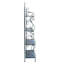 Étagère Delmonte en métal l 24,8 po, étagères de rangement durables en fer à quatre niveaux pour tout patio et balcon-26516394