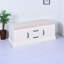 Meuble à chaussures en bois avec 2 tiroirs et 2 portes avec banc de rangement pour le salon et coussin blanc