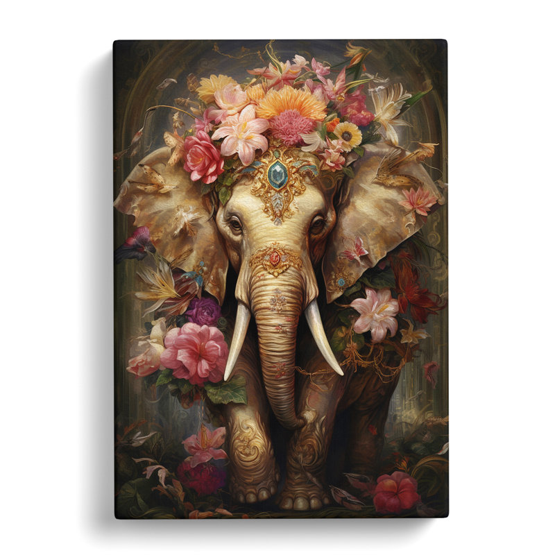 Elephant Baroque - Wrapped Canvas