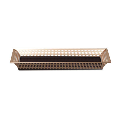 Stainless Steel Storage Organizer Tray for Bathroom Vanity Countertops, Closets, Dressers | Holder for Watch, Earring, Makeup Brush, Reading Glass, Hand Towel | Copper & Oil Rubbed Bronze