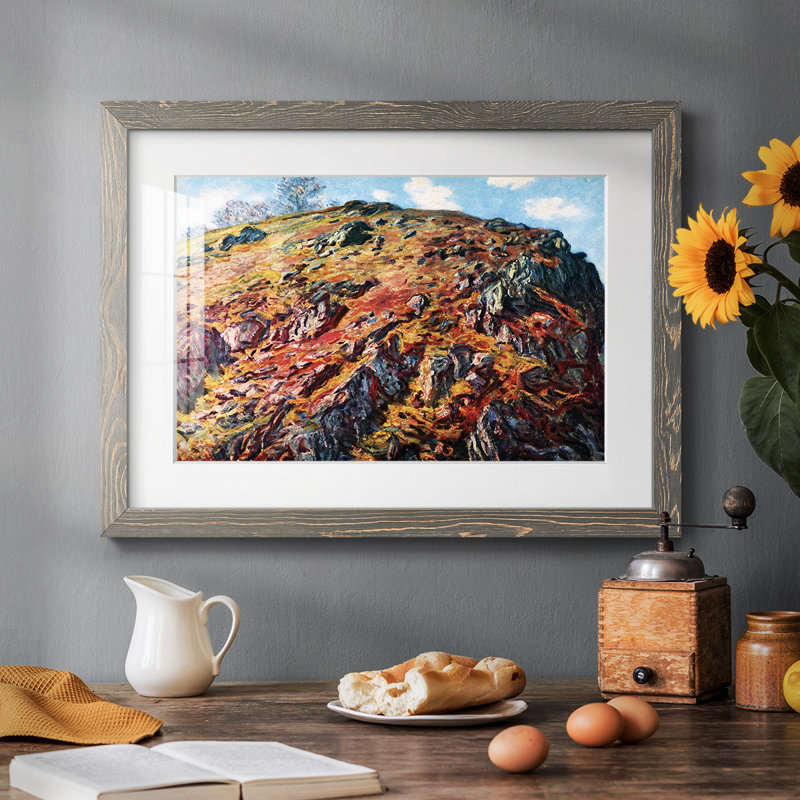 Le rocher de Monet, Gris, H 26 po x l 38 po x P 1,5 po
