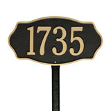 Hampshire 1-Line Lawn Address Sign