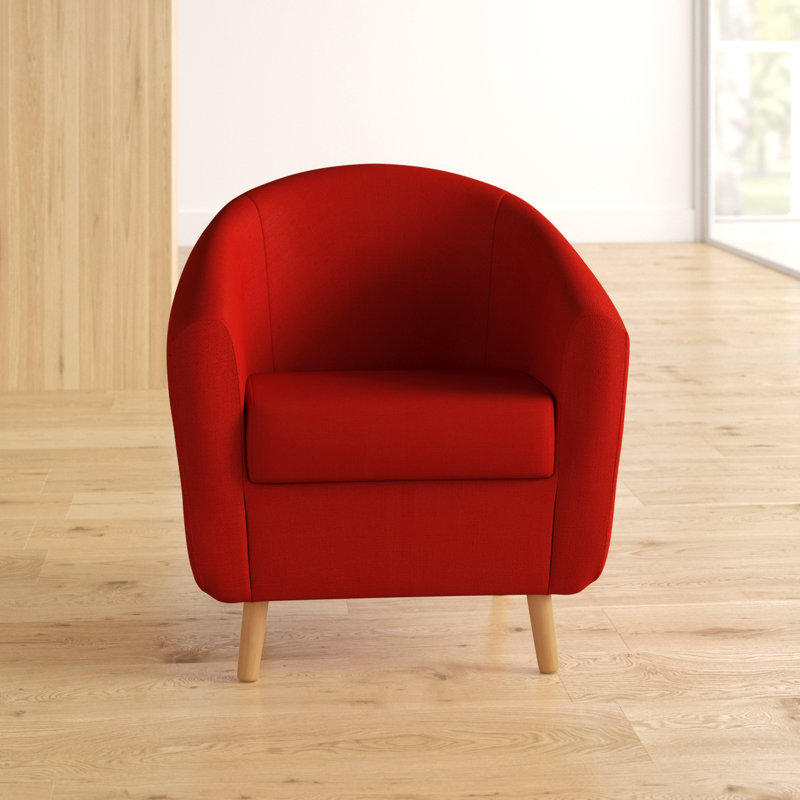 Marlin Upholstered Armchair, Red