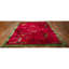 1920s Antique Fuschia Asymmetrical Floral Handknotted Wool Chinese Art Deco Rug