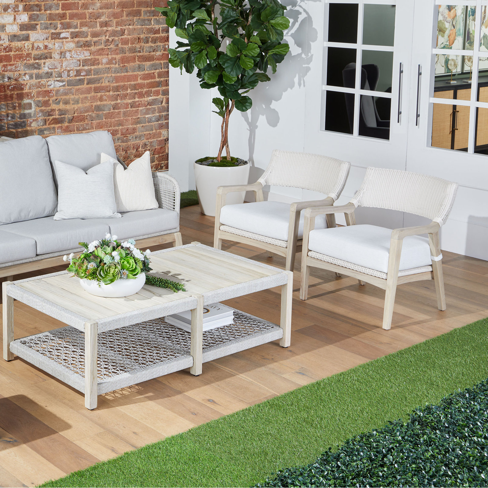 Kettil Teak Outdoor Lounge Chair