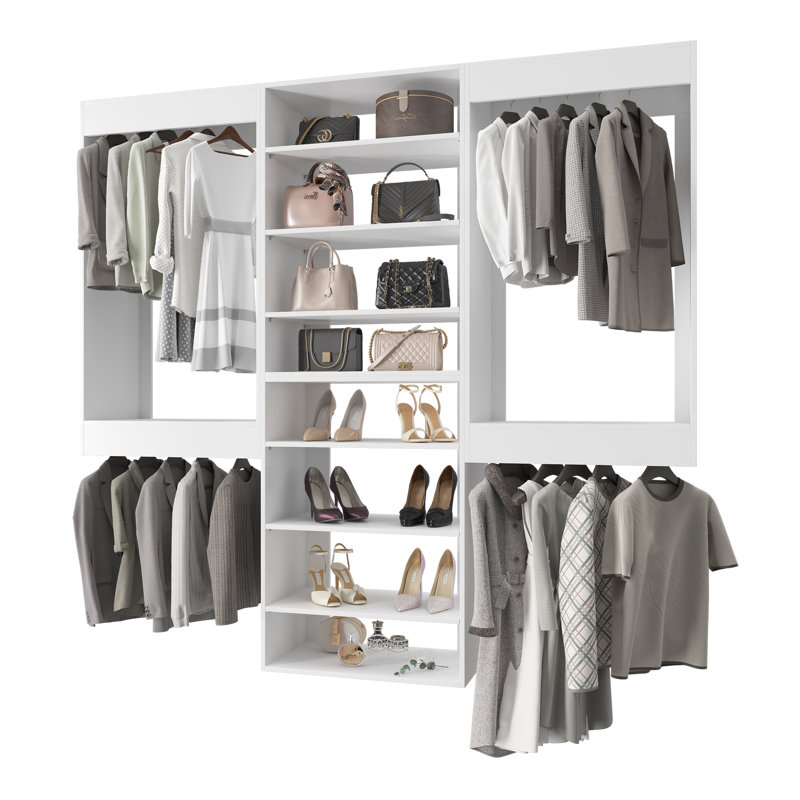Modular Closet System, Versatile and Customizable Walk-In Design for Efficient Storage and Organization, 60" Wide