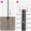 Fence Posts 11 Pcs U-Channel-1167182819-1167182816