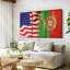 «USA and Portugal Flags», 3 pièces-1715646438
