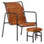 Fauteuil d'appoint avec repose-pieds pour le salon-1696148259