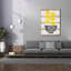 «Bowl Of Lemons On Wood» par Linda Woods, art mural sur toile-1178489019