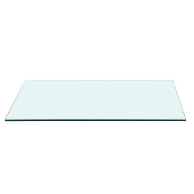 3/8 Inch Thick, Tempered Glass Table Top, 47.2 Inches Deep, Good For Living Room Decor 47.2*23.6 Inch, Glass, Lowers Injury Possibility