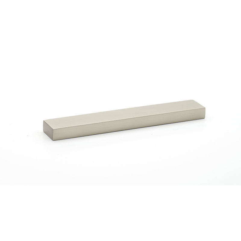Modern Unlacquered Brass Recessed Cabinet Drawer Pull